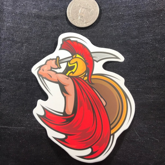 Warrior Single Decor Accent Waterproof Sticker - Picture 3 of 4